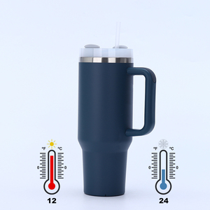 Wholesale Bulk Custom 40 Oz Stainless Steel Tumbler <b>With</b> <b>Straw</b> Handle Powder Coated Cute Cartoon Design for Personalized Gifts D - Product Image 6