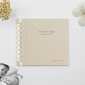 Custom Printing Luxury New Parents Baby Guestbook Story <strong>Memory</strong> Shower Gift <strong>Record</strong> Book Keepsake Journal - Product Image 1