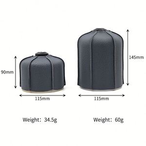 ฝาครอบกระป๋องฉนวนกันความร้อน 230G อุปกรณ์ปิคนิคบาร์บีคิว ปลอกหุ้มถังแก๊สสำหรับตั้งแคมป์  วัสดุหนัง PU ป้องกันถัง - Product Image 5