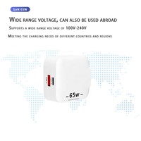 Chargeur GaN 65W 100W-065 Chargeur de téléphone Charge rapide QC4.0 3.0 Type C Usb C PD 65W Gan Chargeur pour MacBook Pro Air pour iPad