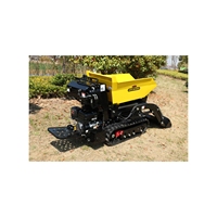 ANT BY800 Mini-Baggerlader - Multifunktionaler Selbstentladender Raupenlader mit Zahnradpumpe, 13,5 PS Motor, Elektrostart, Hochleistung