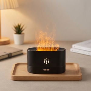 Meilleures ventes - <span class=keywords><strong>Mini</strong></span> humidificateur DQ701 avec lumière <span class=keywords><strong>LED</strong></span> chaude, diffuseur d'huiles essentielles, machine d'aromathérapie portable pour la maison, la chambre à coucher, le bureau - Product Image 3