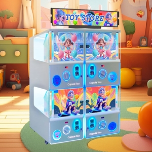 Máquinas recreativas operadas con monedas, juguetes cápsula para niños, cajas sorpresa con <span class=keywords><strong>sorteos</strong></span>, dispensadores de chicles, máquinas giratorias, kits de bricolaje - Product Image 4