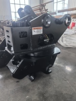 360 °   Attache rapide hydraulique rotative pour mini-excavatrice de 5 à 7 tonnes - Compatible CAT Kubota Komatsu