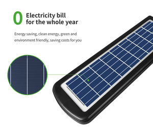 Farola para exteriores, lámpara LED <span class=keywords><strong>con</strong></span> sensor de movimiento integrado, 100W, 200W, 300W, todo en uno, farola <span class=keywords><strong>solar</strong></span> inteligente - Product Image 2