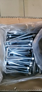 Clamps Carbon Steel B7 Din 3570 Price Hardened Pipe Clamp Factory U Bolt <strong>Ubolt</strong> Astm A193 B16 With Rubber Nuts Washers Plate - Product Image 3