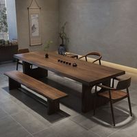 Promotion 2024 : Table de conférence multifonctionnelle en bois de noyer massif, bureau et mobilier de maison de style européen, excellent rapport qualité-prix