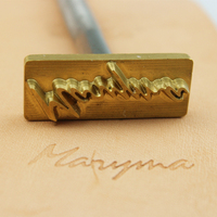 Offre Spéciale Logo personnalisé outils d'artisanat du cuir conception Unique laiton bricolage niveau impression Support OEM