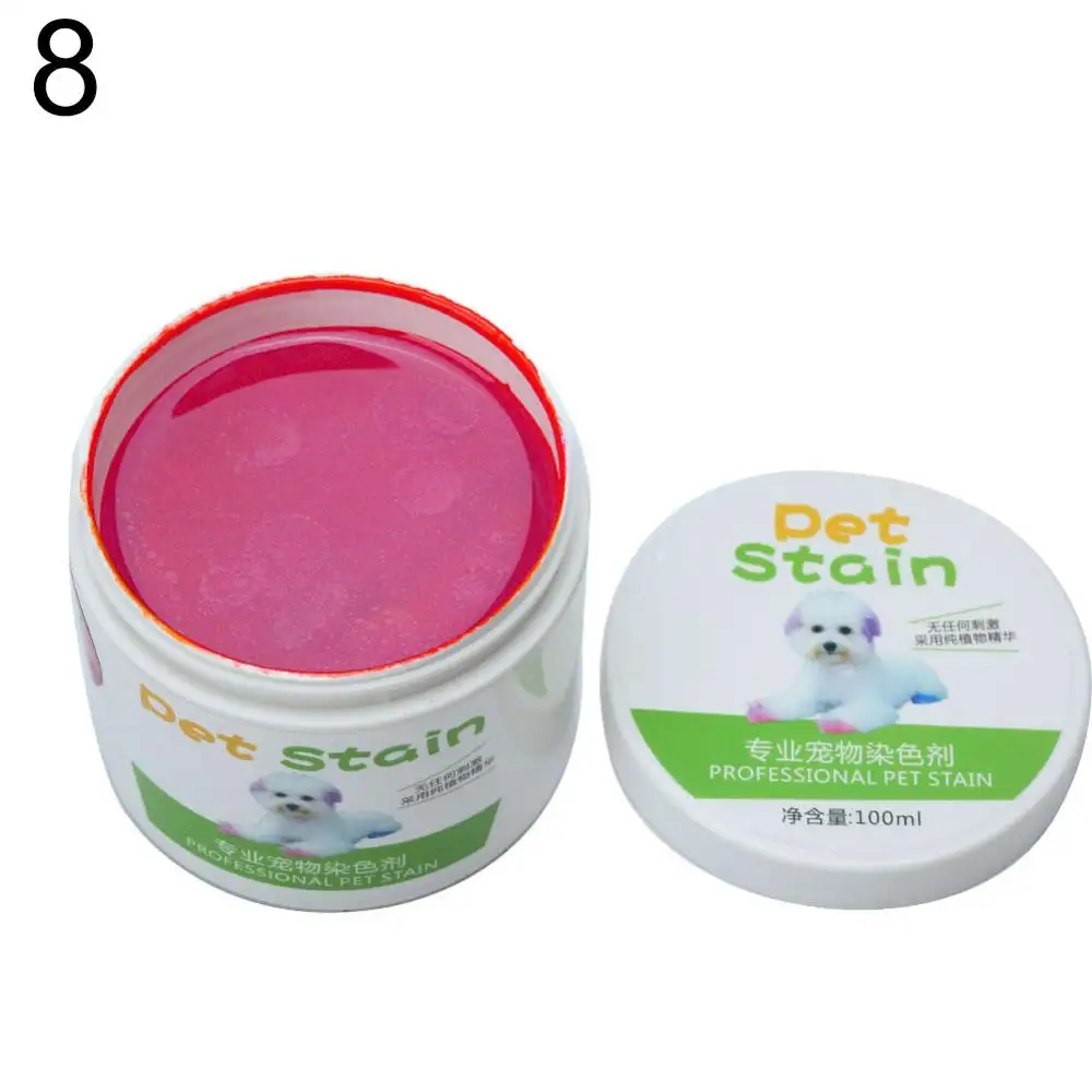 Crème colorant professionnelle Anti-allergique pour chiens et chats, coloration des cheveux, usage domestique, 1 pièce, 100ml