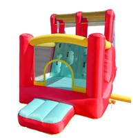 Château Gonflable Thème Parc d'Attractions Toboggans Parcours d'Obstacles Mur d'Escalade Piscine à Rebond Location Commerciale Événementielle Sûr pour les Enfants