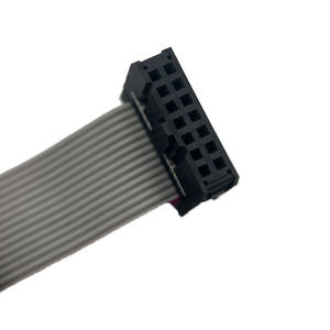 Özel düz şerit kablo 2.54mm Pitch 2 satır 7 Pin şerit kablo düz gri renk 2.54 Idc motosiklet için esnek düz kablo - Product Image 3