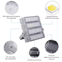 Meilleure vente Lp65 Angle réglable projecteur LED lumière d'inondation Ultra lumineux LED réflecteur 400w éclairage industriel éclairage de stade