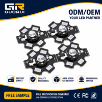 Puce LED infrarouge haute puissance GUORUI 3W/5W avec dissipateur thermique PCB, produit électronique grand public, diode LED IR double puce 850nm