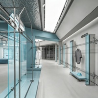 Meuble de présentation pour magasin de chaussures, vitrine sur mesure pour vêtements et sacs pour femmes, étagère de présentation, armoire de rangement, décoration et rénovation de magasin