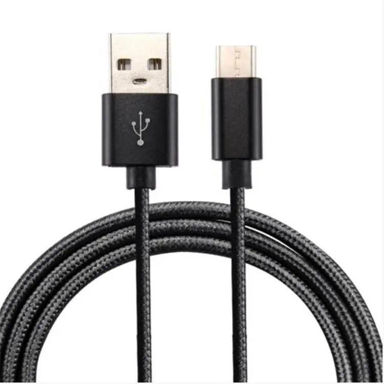 Nylon Plating 2A Micro USB Cable Charger Charging Line With ROHS FCC CE Data Transfer Sync Cord Android Mobile Phone 1m/2m/3m