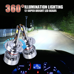 Super brillante de fábrica <span class=keywords><strong>barato</strong></span> Led luz 100W 6000K H13 H1 sin ventilador 360 luz 24 voltios Led H4 16000lm H7 H11 12V coche H4 Led faro - Product Image 5