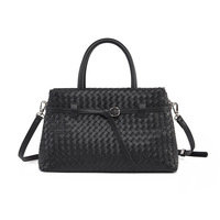 Bolso de Mano de Mujer de Piel Sintética de Lujo OEM, Nuevo Bolso de Hombro Cruzado de Terciopelo Tejido a Mano con una Sola Correa de Poliéster, a la Moda