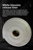 Taille personnalisée vente chaude NFF23-QR rouleau jumbo blanc papier verre antiadhésif papier d'isolation à double dégagement