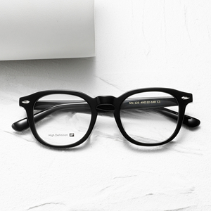 Gafas Clásicas Ovaladas de Montura Completa, Marco Negro Sólido, Lentes Anti-UV CR-39, Unisex para Adultos, Corrección de Visión - Product Image 6