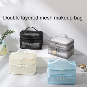 Borsa da Viaggio YOUSUN a Doppio Strato in Rete con Cerniera, Grande Capacità, per Trucchi, Ottima Resilienza, Organizzatore Portatile per Classificare e Conservare - Product Image 6