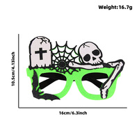 Lunettes de fête d'Halloween en feutre, lunettes amusantes, accessoires photo Boo, fantôme, araignée, citrouille, sorcière, décoration de costume de cosplay pour enfants et adultes