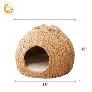 Casa para Mascotas Hecha a Mano con Jacinto de Agua, Jaula Ecológica para Mascotas Pequeñas, Precio Económico - Product Image 5