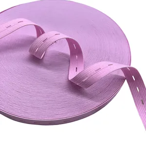 Verstellbares Knopfloch Flaches elastisches Strick band Dehnbares farbiges Knopfloch-Gummiband für Bettlaken-Organizer
