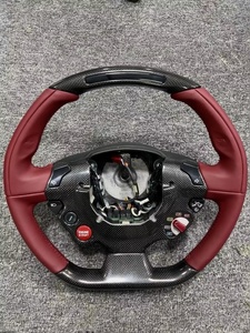 Volante de Fibra de Carbono YLC para <span class=keywords><strong>Ferrari</strong></span> California T 2016 456 F12 458 <span class=keywords><strong>488</strong></span> 599 con Cuero, LED y RPM - Product Image 4