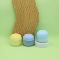 Pot cosmétique rond à double paroi en PP dépoli avec couvercle à vis monobloc, couleur personnalisable pour crème visage et gommage corporel