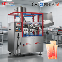 Machine automatique de remplissage et de scellage de tubes laminés en plastique et aluminium pour cosmétiques, soins personnels, dentifrice, pommades