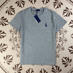 T-shirt Estiva in Cotone Puro Lavorato a Maglia Personalizzata per Uomo e Donna, con Collo Solido, Maniche Corte, Ricamata, Vestibilità Ampia, Tessuta - Product Image 2