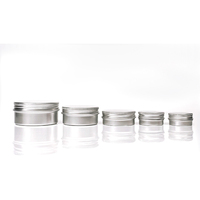 Vente en gros de pots cosmétiques en aluminium vides de 5 à 250 ml, boîtes en métal avec logo personnalisé et couleur personnalisée, échantillons gratuits pour crème pour le visage
