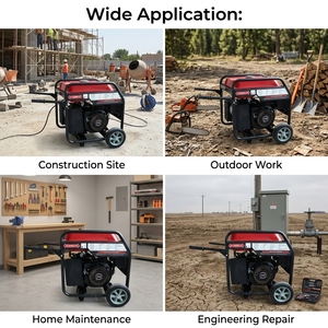 Groupe électrogène de soudage à essence 5KW 230A, modèle HS6900-300A *Machine de soudage à essence 5KW -- 230A AC Small Ar - Product Image 5