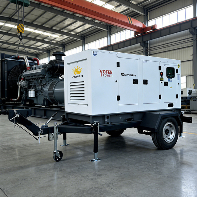 YOFEN for 200KW Diesel Generator 60Hz Super Silent Soundproof Canopy Auto 24V DC Electric 100% Copper Alternator 1/3 Phase