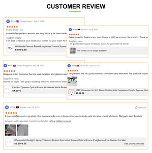 カスタムロゴ卸売ファッションメイドユニセックスユニークリムレスメタル眼鏡スクエアオプティカルアイグラスフレーム普段使い用 - Product Image 6