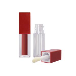 Tubes de brillant à lèvres vides personnalisables avec logo, 3,5-7,0 ml, emballage en plastique avec pinceau pour blush – Vente chaude - Product Image 1