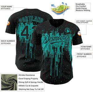 เสื้อเบสบอลแบบกำหนดเอง คอวี ระบายความชื้นได้ดี สำหรับผู้ใหญ่ ทั้งชายและหญิง ปรับแต่งชื่อ หมายเลข โลโก้ทีม ชุดกีฬา - Product Image 3