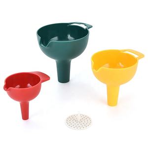 Food Grade <span class=keywords><strong>Plastic</strong></span> 3pcs Tamanhos Diferentes Premium Cozinha Líquido Especiarias Canning Funis para Enchimento Garrafas - Product Image 3