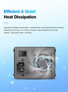 แหล่งจ่ายไฟฟ้ากระแสตรงแบบปรับได้ EJIKE สำหรับงานซ่อมโทรศัพท์มือถือ กำลังไฟ 150 วัตต์ แรงดัน 30 โวลต์ กระแส 5 แอมป์  ปรับแรงดันได้ตั้งแต่ 12 โวลต์ พร้อมหลอดไฟ LED สำหรับห้องปฏิบัติการ - Product Image 4