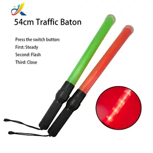 High Brightness 54cm Traffic Warning Baton Light Rechargeable Traffic Baton