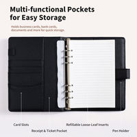 Carnet en cuir PU personnalisé directement de l'usine avec logo, format A4, A5, A6, B5, classeur, agenda, journal, imprimé UV pour cadeau d'affaires