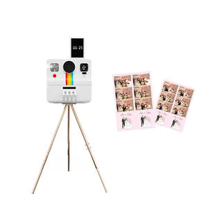 Pour Polaroid Portable Numérique 10,5 pouces Écran tactile Selfie LED DSLR <span class=keywords><strong>Photo</strong></span> Booth avec appareil <span class=keywords><strong>photo</strong></span> et imprimante, boîtier avec valise de transport - Product Image 1