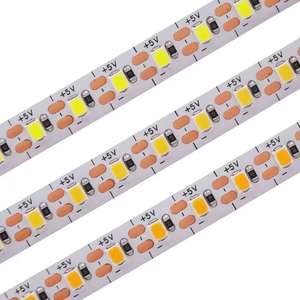 Bande lumineuse SMD 2835 5V 120D, une LED par coupe, flexible, basse tension, linéaire, 8mm, éclairage USB, auto-adhésive, blanche - Product Image 3