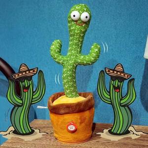 Cadeau de Noël 120 chansons électronique danse Cactus peluche enregistreur torsion chant électrique danse Cactus jouet. pour les enfants - Product Image 4
