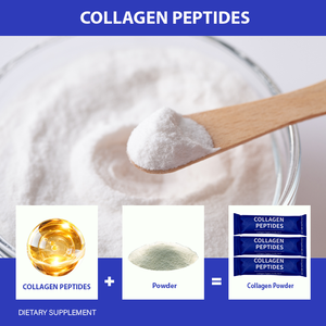 Poudre de peptides de collagène, 30 sachets individuels, supplément hydrolysé pour la peau, les cheveux et les articulations des adultes - Product Image 4