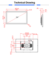 Vente chaude PC interactif ordinateur ips écran tactile capacitif full hd 1080p 24 pouces moniteur