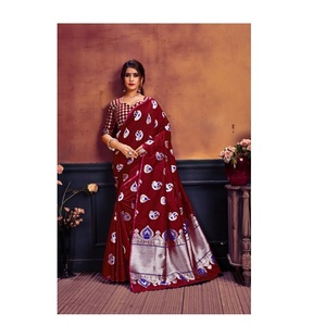 Saris en soie d'art prix de gros vêtements ethniques ethniques - Product Image 1