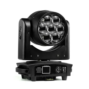 Tv Show 7X40W Cto Rgbw Dj Licht Strobe Zoom Wassen Compacte Podiumverlichting Led Beam150 Moving Head