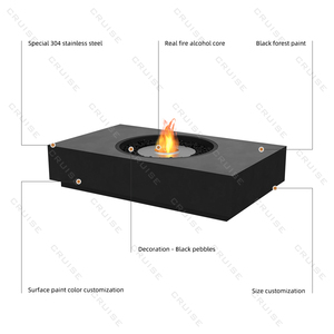 CRUISE BBQ Installation au <span class=keywords><strong>sol</strong></span> <span class=keywords><strong>Protection</strong></span> de l'environnement Camping Extérieur 1450-870-345mm Foyer <span class=keywords><strong>Bois</strong></span>/Gaz/Alcool Foyer - Product Image 6