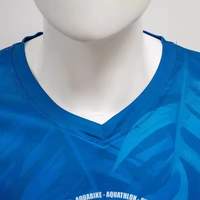 Camiseta deportiva personalizada con sublimación de impresión completa técnica para correr Maratón, camiseta transpirable de ajuste seco de poliéster 100% para hombres